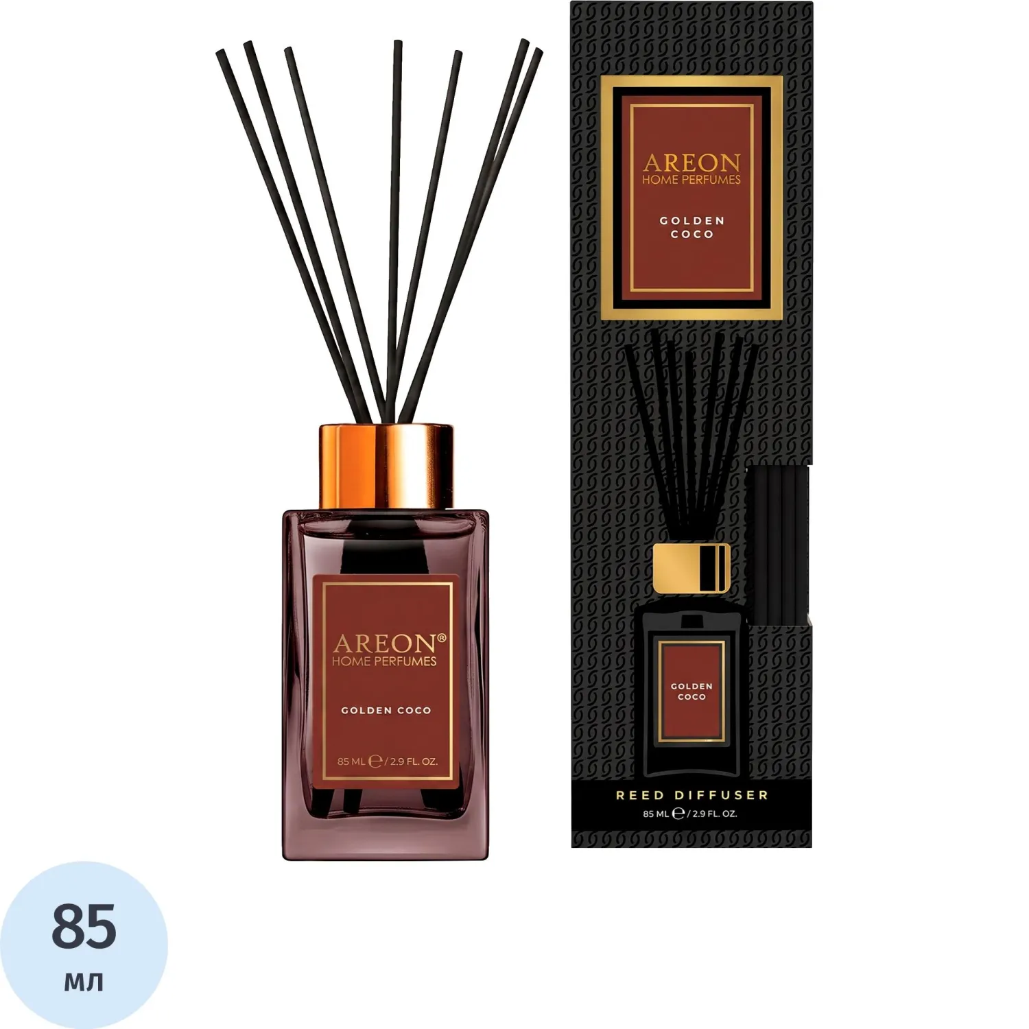 Аромадиффузор Areon Home Perfumes Golden Coco 85 мл 704-PSL-011/PSL11 - фото 1