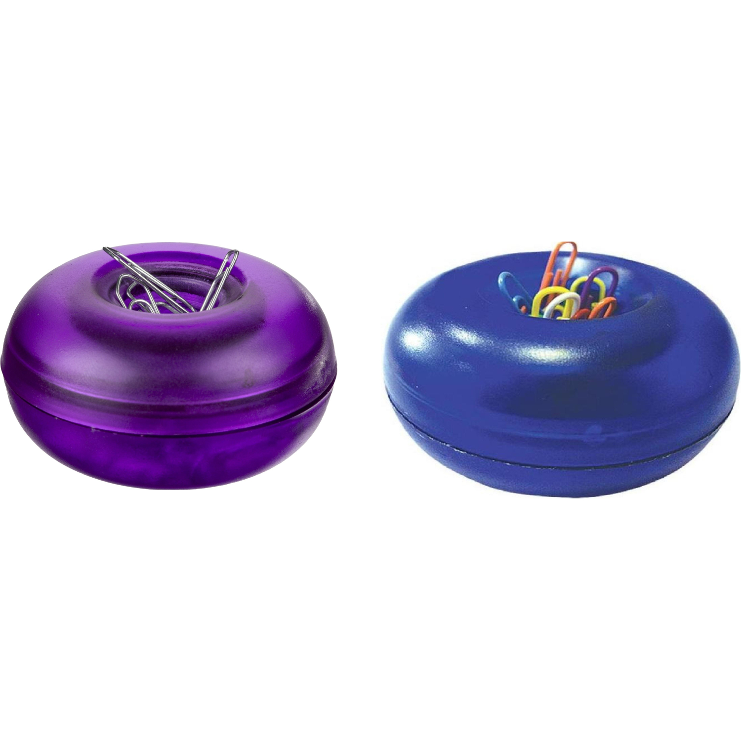 Скрепочница магнитная круглая открытая 200104, цвет ассорти - фото 2