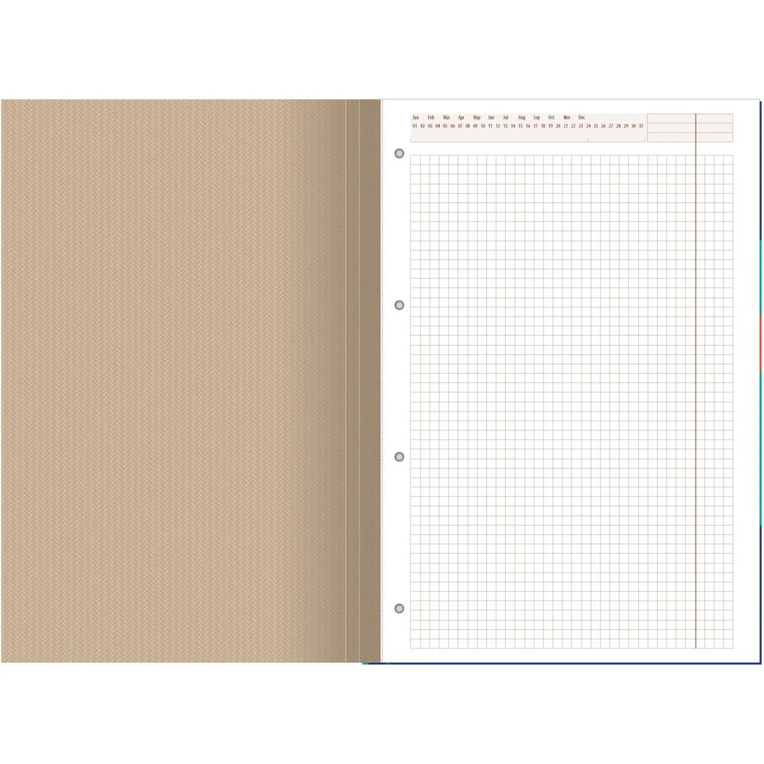 Блокнот ОФИС3 на скрепке А4 60л. клетка, картон обл. синий - фото 2