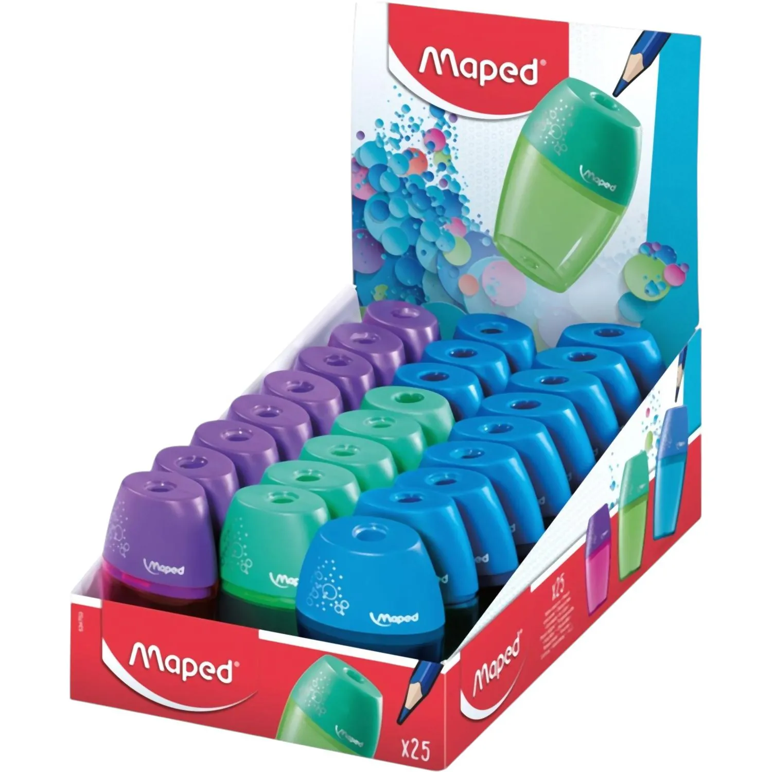 Точилка Maped SHAKER с контейнером, 1 отверстие,пластик,ассорти,534753 - фото 6