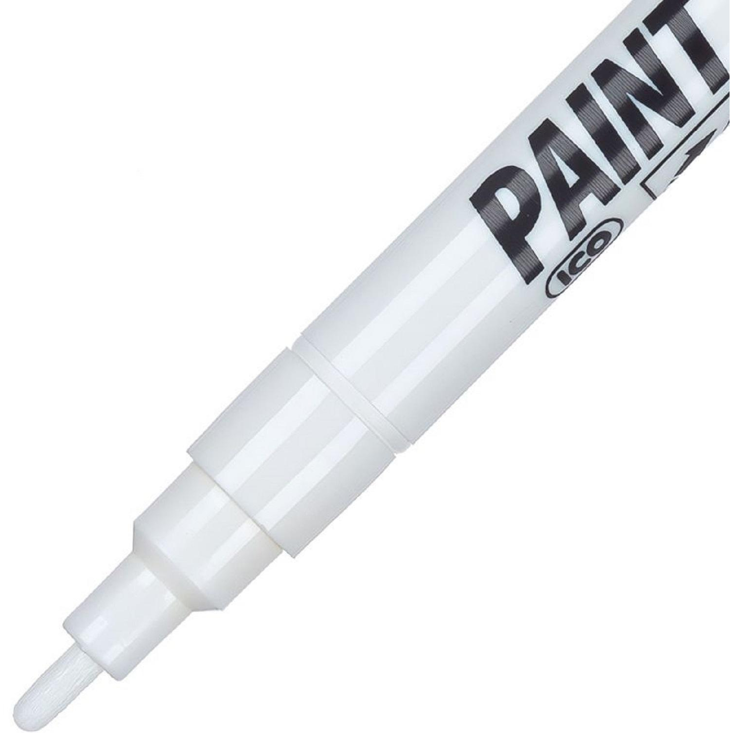 Маркер лаковый ICO M51 белый 1-1,5 мм - фото 2