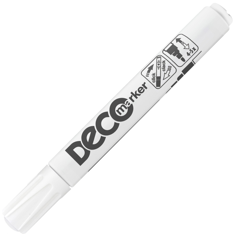 Маркер лаковый ICO DECO белый 2-4 мм - фото 4