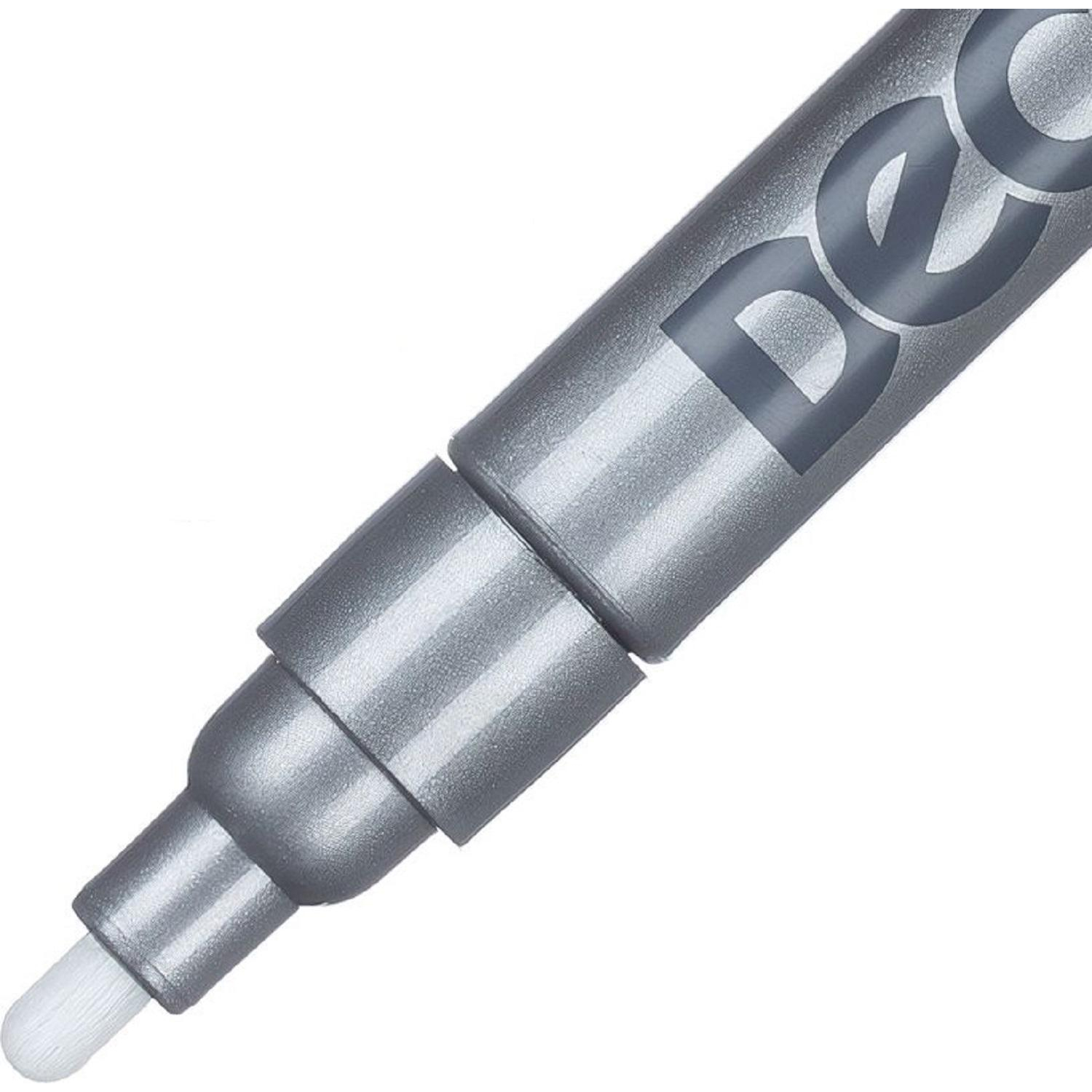 Маркер лаковый ICO DECO серебряный 2-4 мм - фото 2