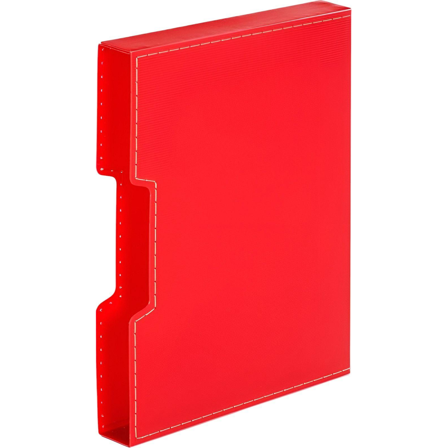 Папка файловая на 80 файлов в коробе красный - фото 2