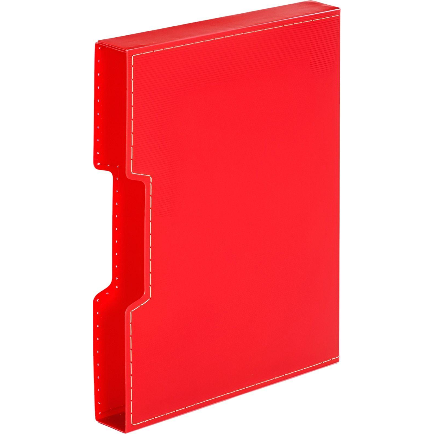 Папка файловая на 100 файлов в коробе красный - фото 2