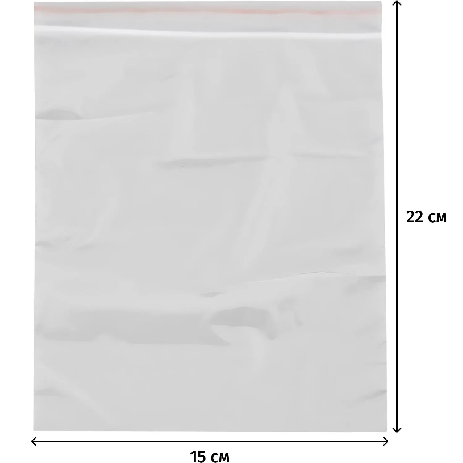 Пакет с замком (Zip Lock) 15 х 22 см, 35 мкм, 100 шт/уп - фото 2