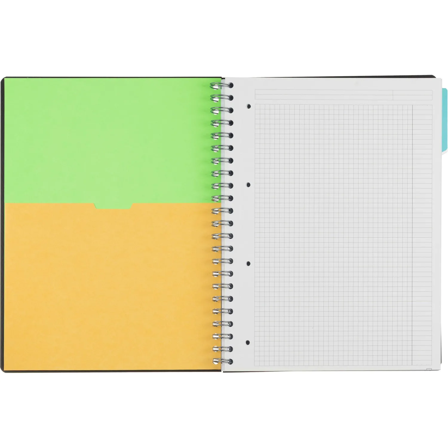 Бизнес-тетрадь SMARTBOOK А4 120л. клетка,спир,микроп,разд,карм,жел-оран - фото 6