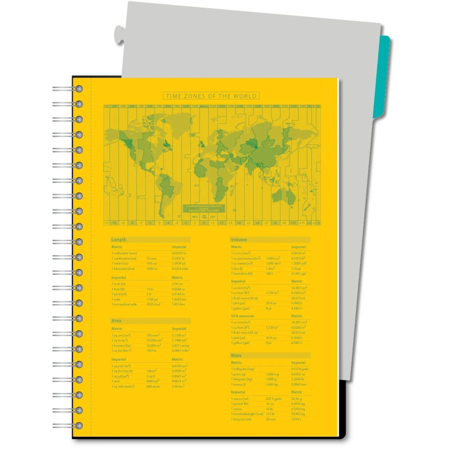 Бизнес-тетрадь SMARTBOOK А4 120л. клетка,спир,микроп,разд,карм,сер-бирюз - фото 2