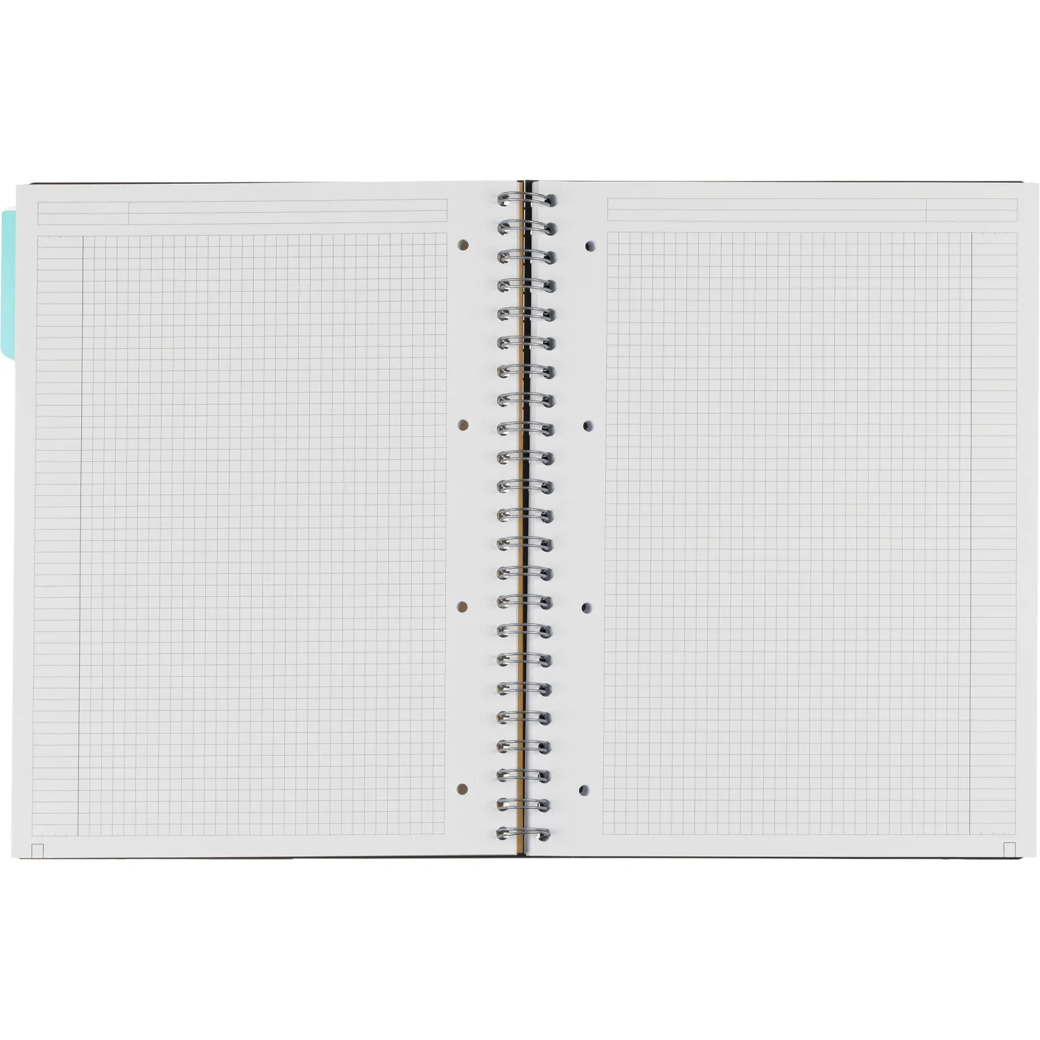 Бизнес-тетрадь SMARTBOOK А4 120л. клетка,спир,микроп,разд,карм,сер-бирюз - фото 7