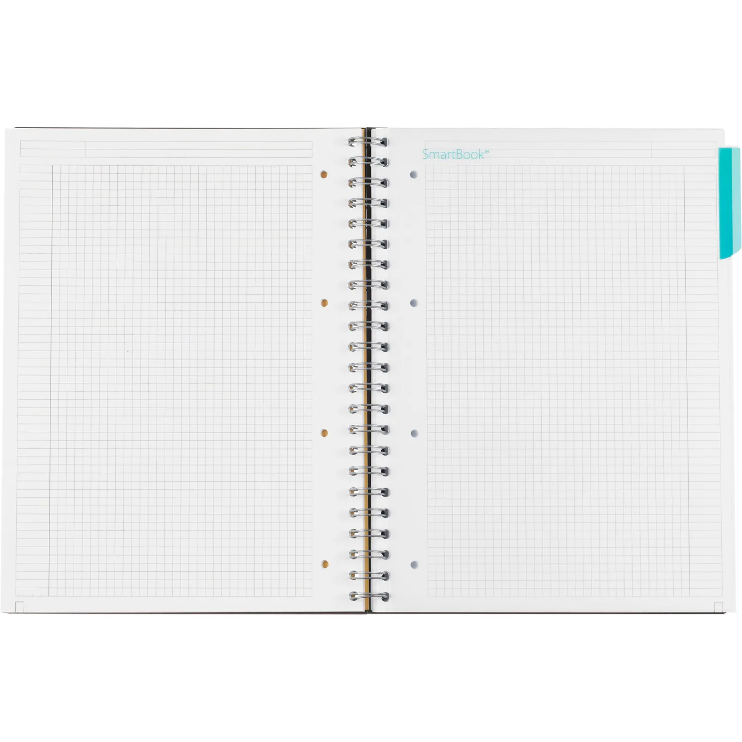 Бизнес-тетрадь SMARTBOOK А4 120л. клетка,спир,микроп,разд,карм,сер-бирюз - фото 8