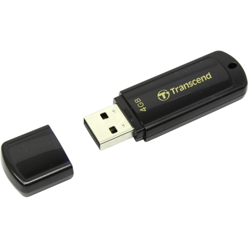 Флеш-память Transcend JetFlash 350, 4Gb, USB 2.0, чер, TS4GJF350 - фото 4