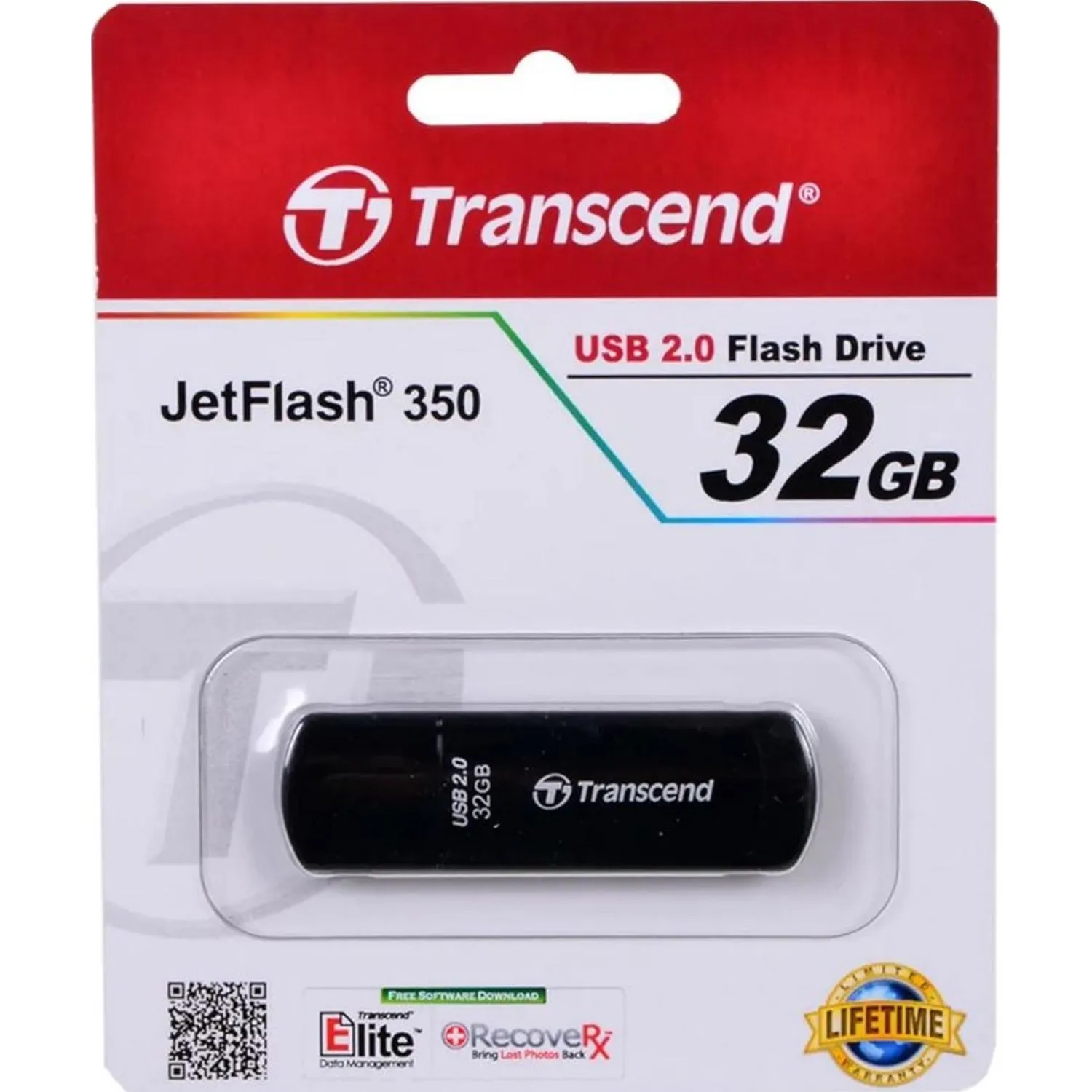 Флеш-память Transcend JetFlash 350, 32Gb, USB 2.0, чер, TS32GJF350 Флеш-память Transcend JetFlash 350, 32Gb, USB 2.0, чер, TS32GJF350 - фото 5
