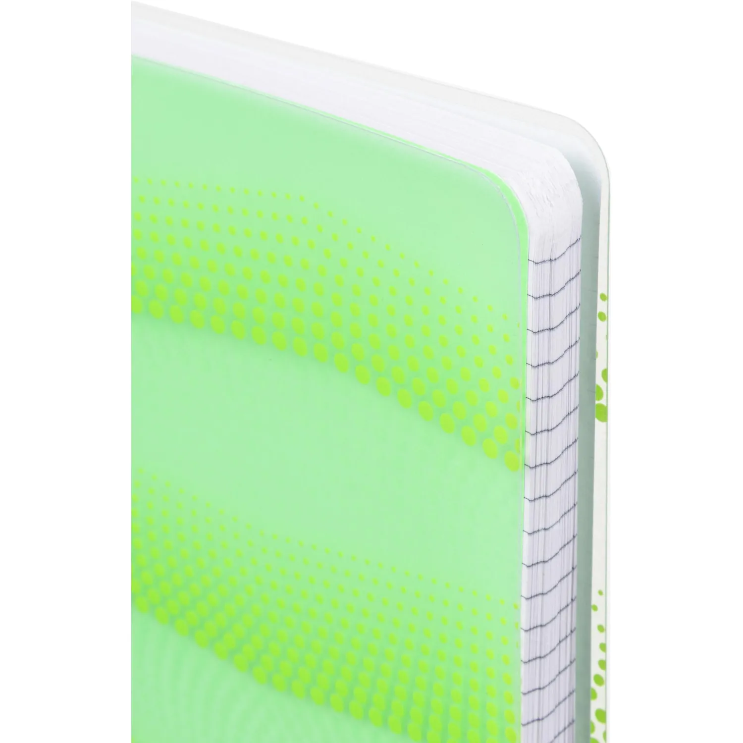 Бизнес-тетрадь WAVES А5 100л. ATTACHE клет,спир,пласт,заклад,цв.зеленый - фото 3