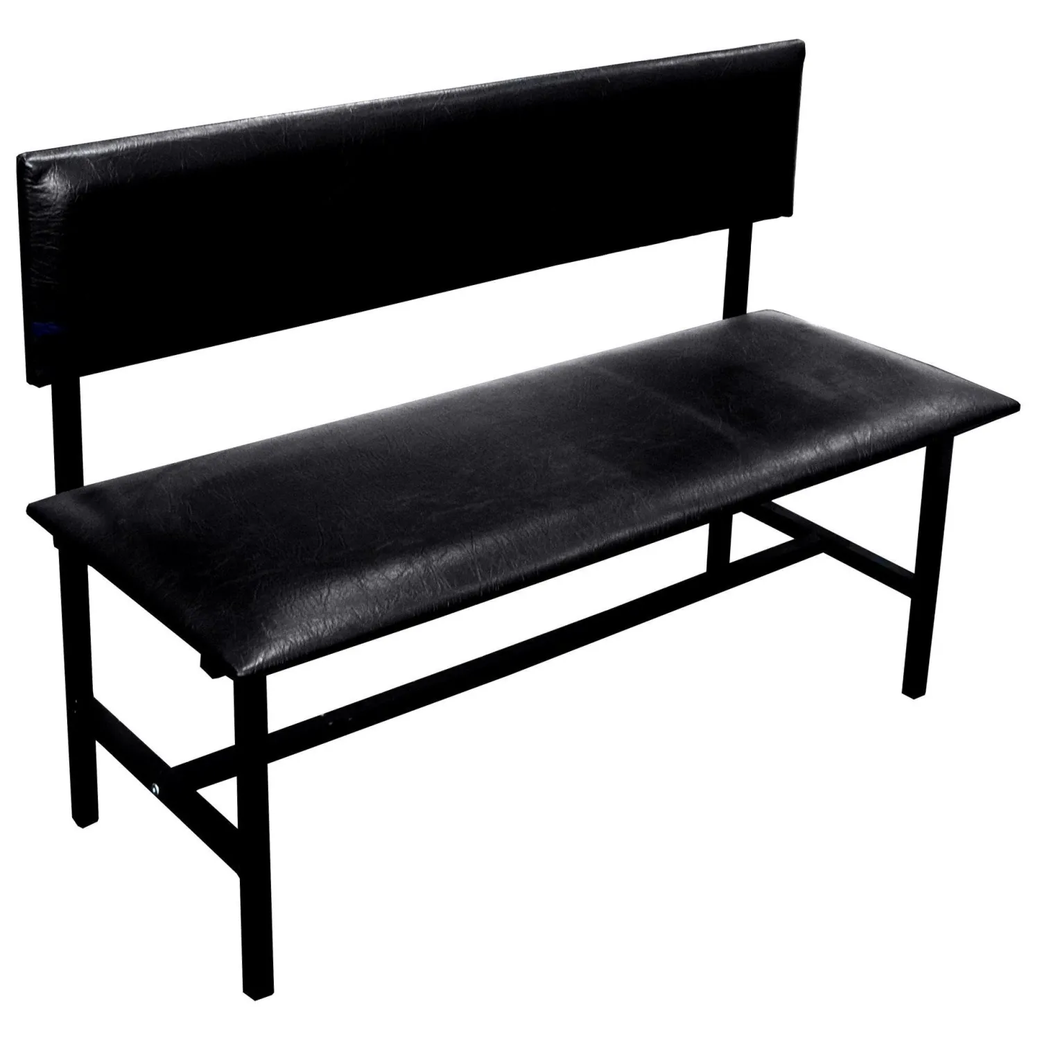 Банкетка UD_со спинкой Берта+ БМ-6 1800 карк. черн к/з- - фото 1