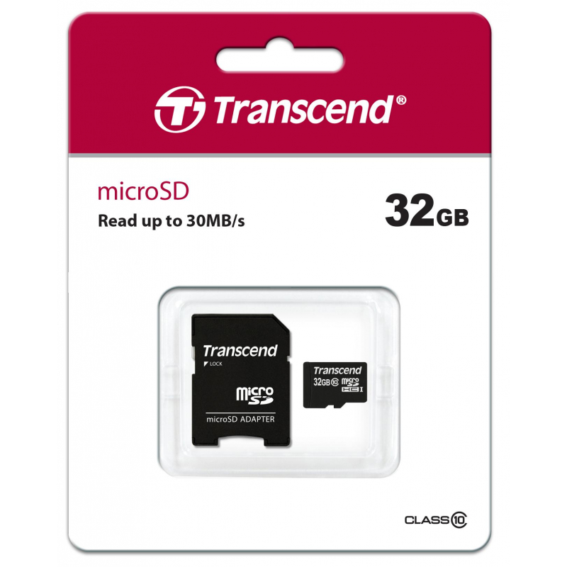 Карта памяти Transcend Premium microSDHC 32Gb UHS-I Cl10 +ад, TS32GUSDHC10 - фото 3