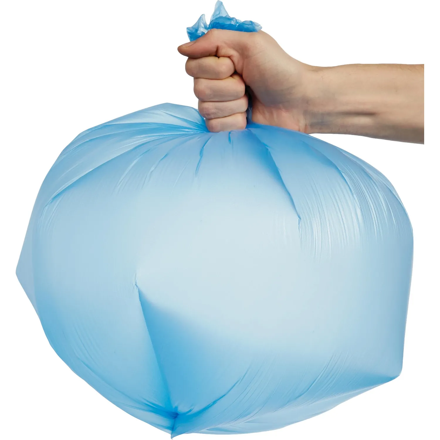 Мешки для мусора ПНД 30л 12мкм 30шт/рул синие 50x60см Luscan - фото 3