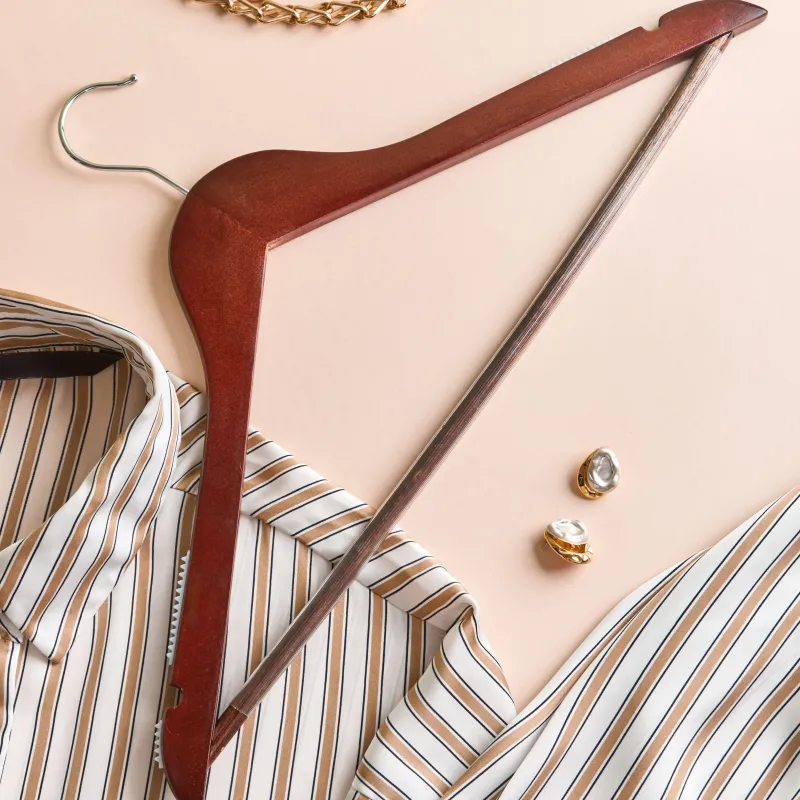 Вешалка-плечики WW_LH011/F6612NJ-LW3 дерев,перек.,встав,анис УП3шт - фото 4