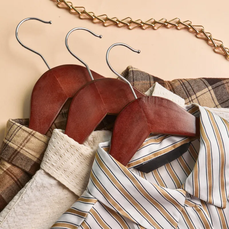 Вешалка-плечики WW_LH011/F6612NJ-LW3 дерев,перек.,встав,анис УП3шт - фото 5