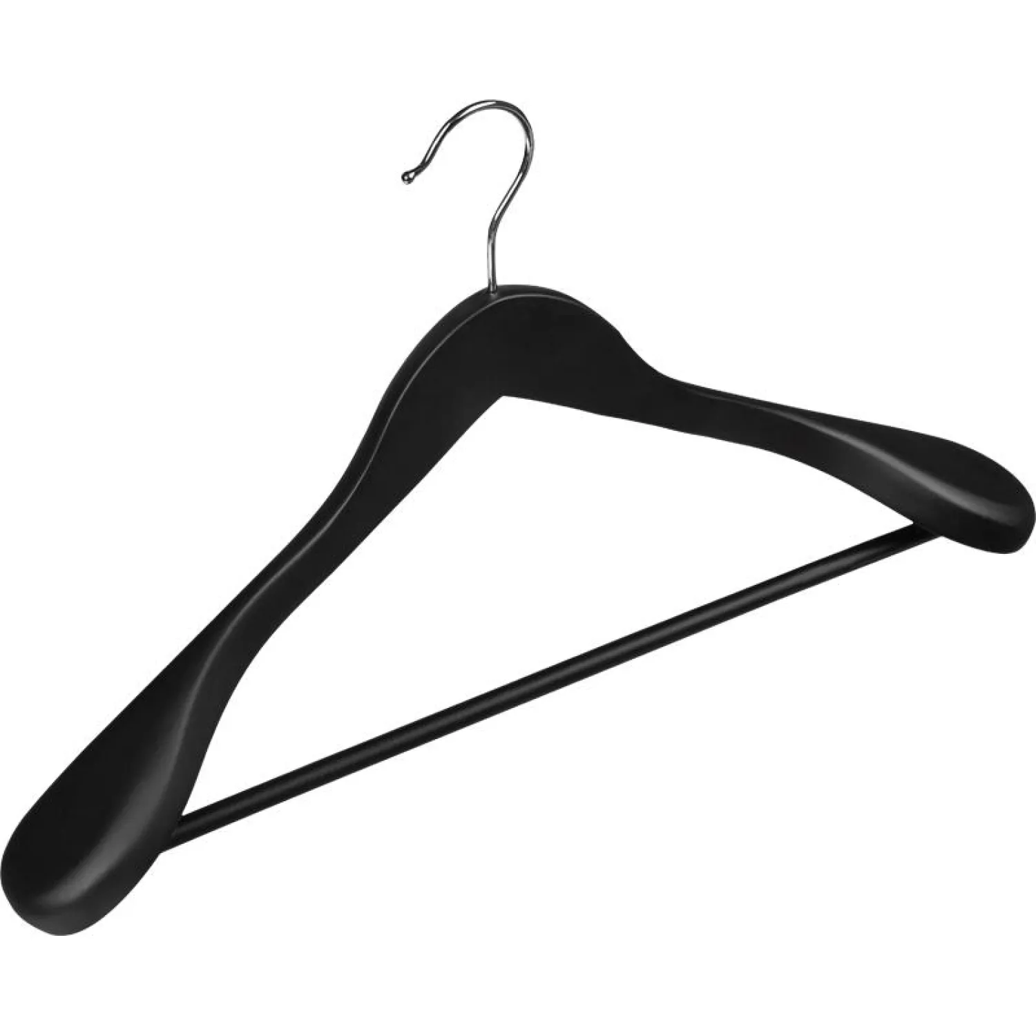 Вешалка-плечики WW_Attache СU9632-R/LH031-B дер,пер,анат,резин.р48-50 черн - фото 3