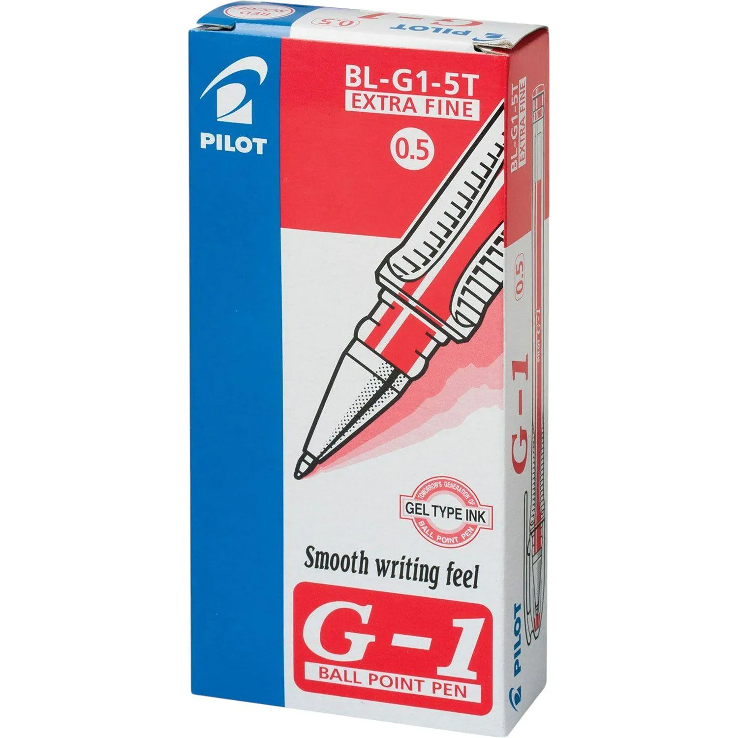 Ручка гелевая неавтомат. PILOT BL-G1-5T красная 0,3мм Япония - фото 3