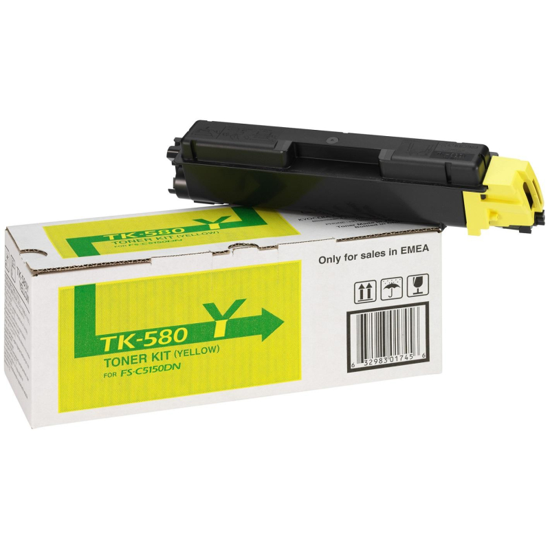 Тонер-картридж Kyocera TK-590Y жел. для FS-C2026MFP/C2626 - фото 1