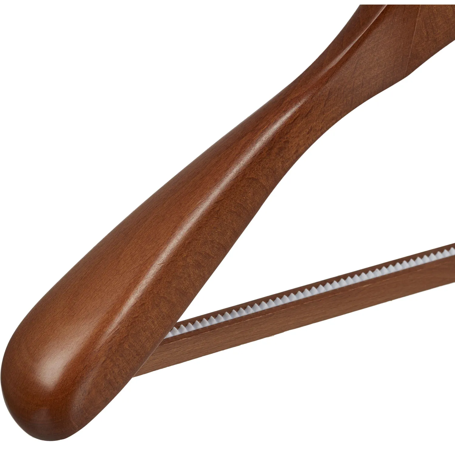 Вешалка-плечики WW_LH246/DL0883 дерев,перек,утолщ,встав р52-54 орех - фото 3