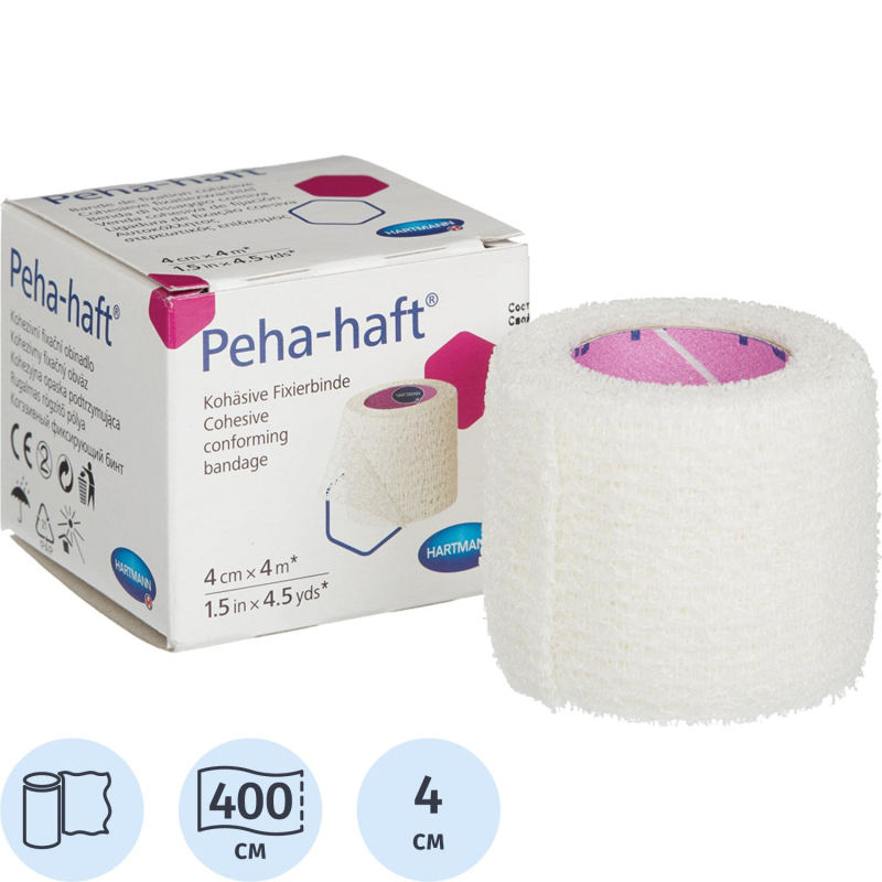 Бинт самофикс эласт 4 м х 4 см, PEHA-HAFT 932483 - фото 1