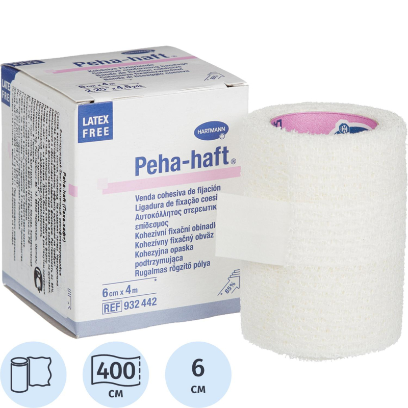Бинт самофикс эласт 4 м х 6 см, PEHA-HAFT 9324842 - фото 1