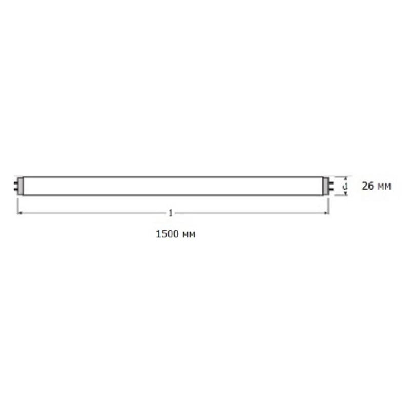 Лампа люминесцентная Osram люминесц. L 58W/640 G13 4000К хол.бел. 25шт/уп - фото 6