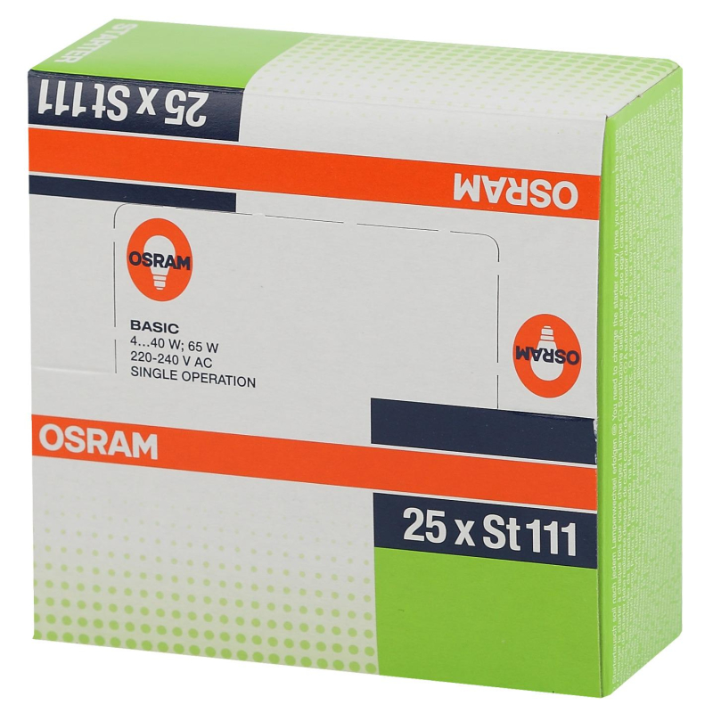Стартер для люминесц. ламп Osram ST 111 4-65W 230V 25 шт./уп. - фото 4