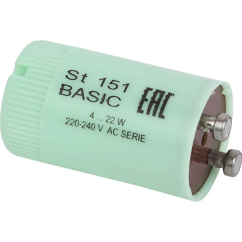Стартер для люминесц. ламп Osram ST 151 4-22W 230V 25 шт./уп. - фото 1