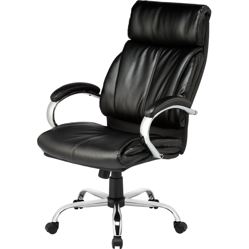 Кресло BN_Dp_Руководителя EChair-516 RT рецикл.кожа черная, - фото 1