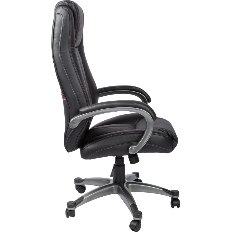 Кресло BN_Dp_Руководителя EChair-604 RT рецикл.кожа черная, - фото 4