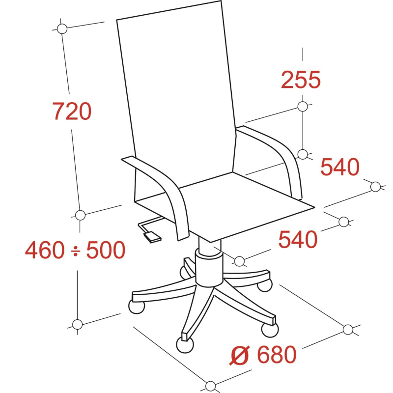Кресло BN_Dp_Руководителя EChair-604 RT рецикл.кожа черная, - фото 6