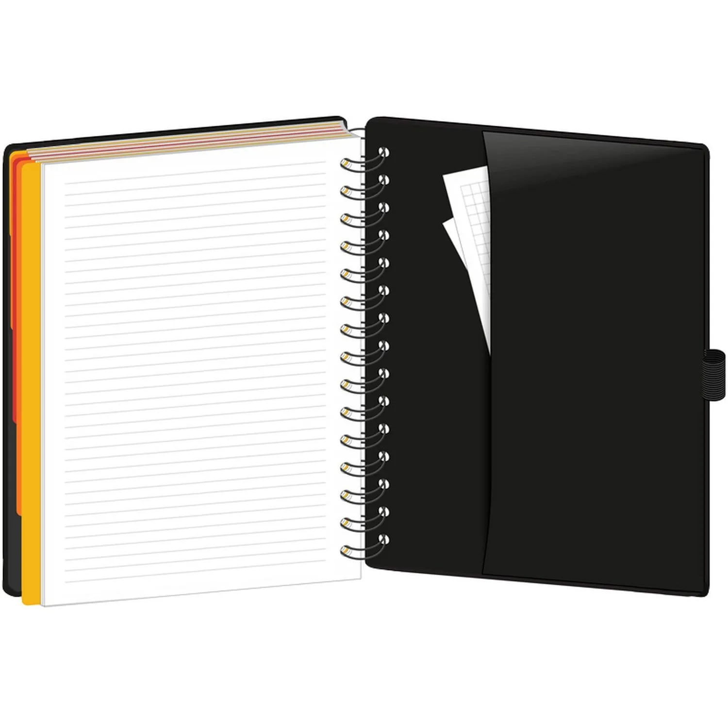 Бизнес-тетрадь Ambition 5,А5,150л,148х205,5 раз,рез под руч,кл+л,красн,0005 - фото 4