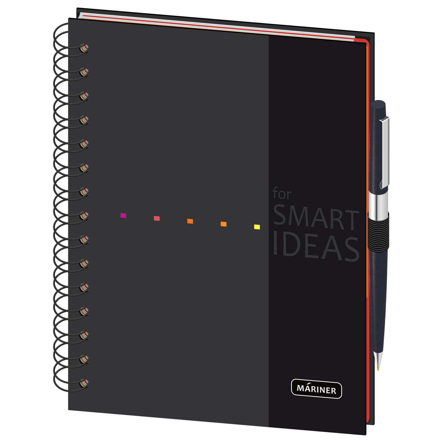 Бизнес-тетрадь Wisdom 8,А5,120л,148х205,3 разд,рез под руч,клет,рад1,0008 - фото 2