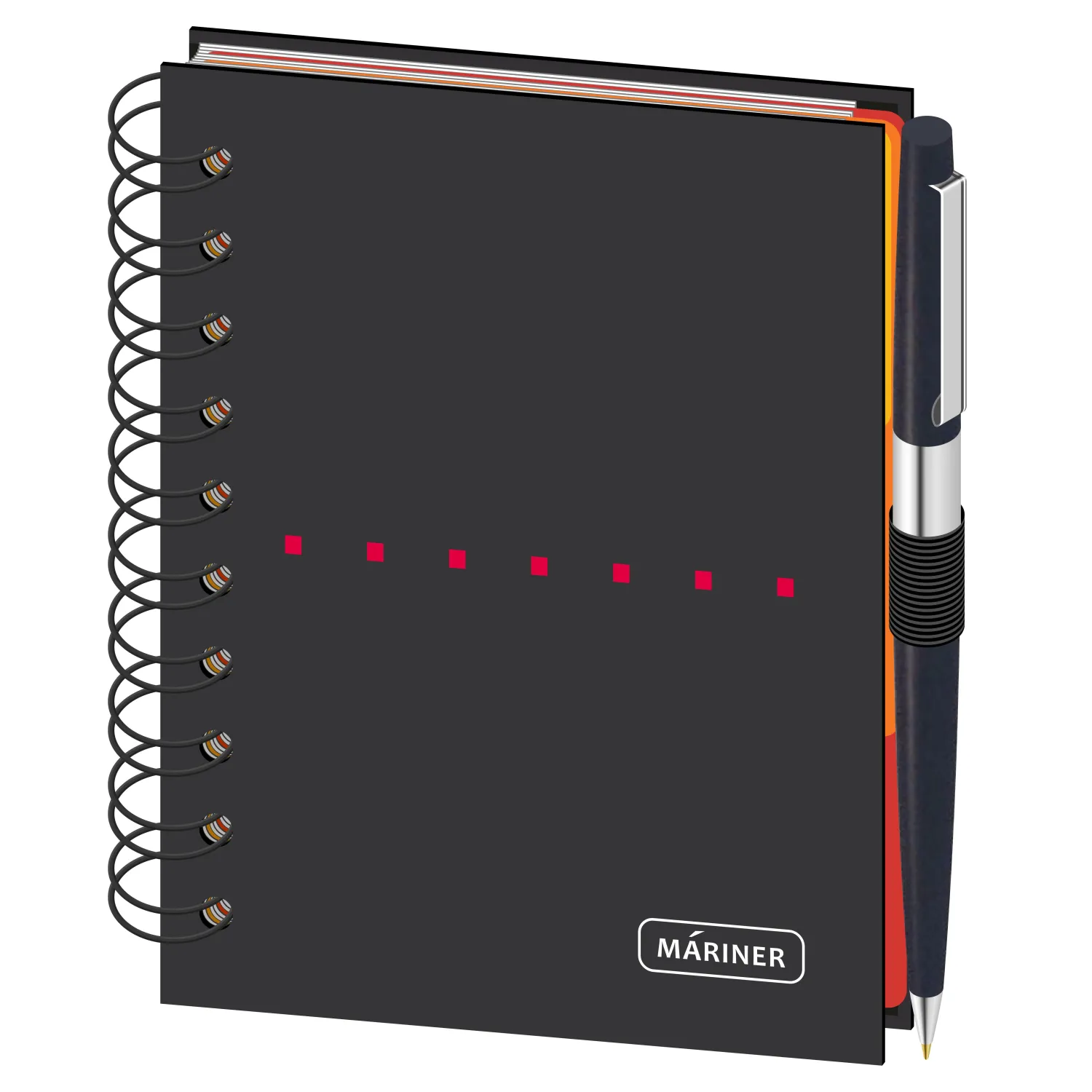 Бизнес-тетрадь Wisdom 7,А6,120л,100х140, 3 разд,рез под руч,клет,рад1,0007 Бизнес-тетрадь Wisdom 7,А6,120л,100х140, 3 разд,рез под руч,клет,рад1,0007 - фото 2