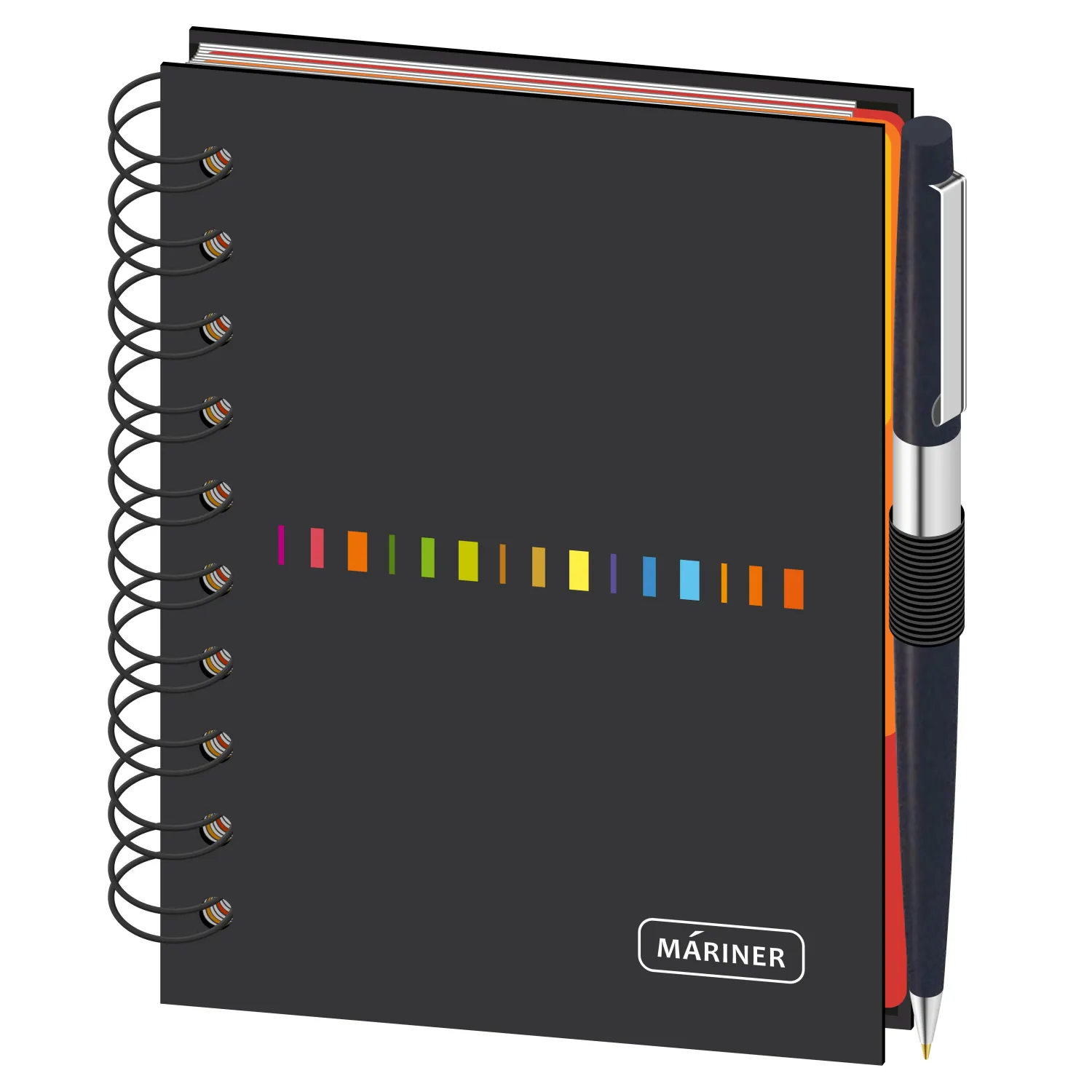 Бизнес-тетрадь Wisdom 7,А6,120л,100х140, 3 разд,рез под руч,клет,рад2,0007 - фото 2