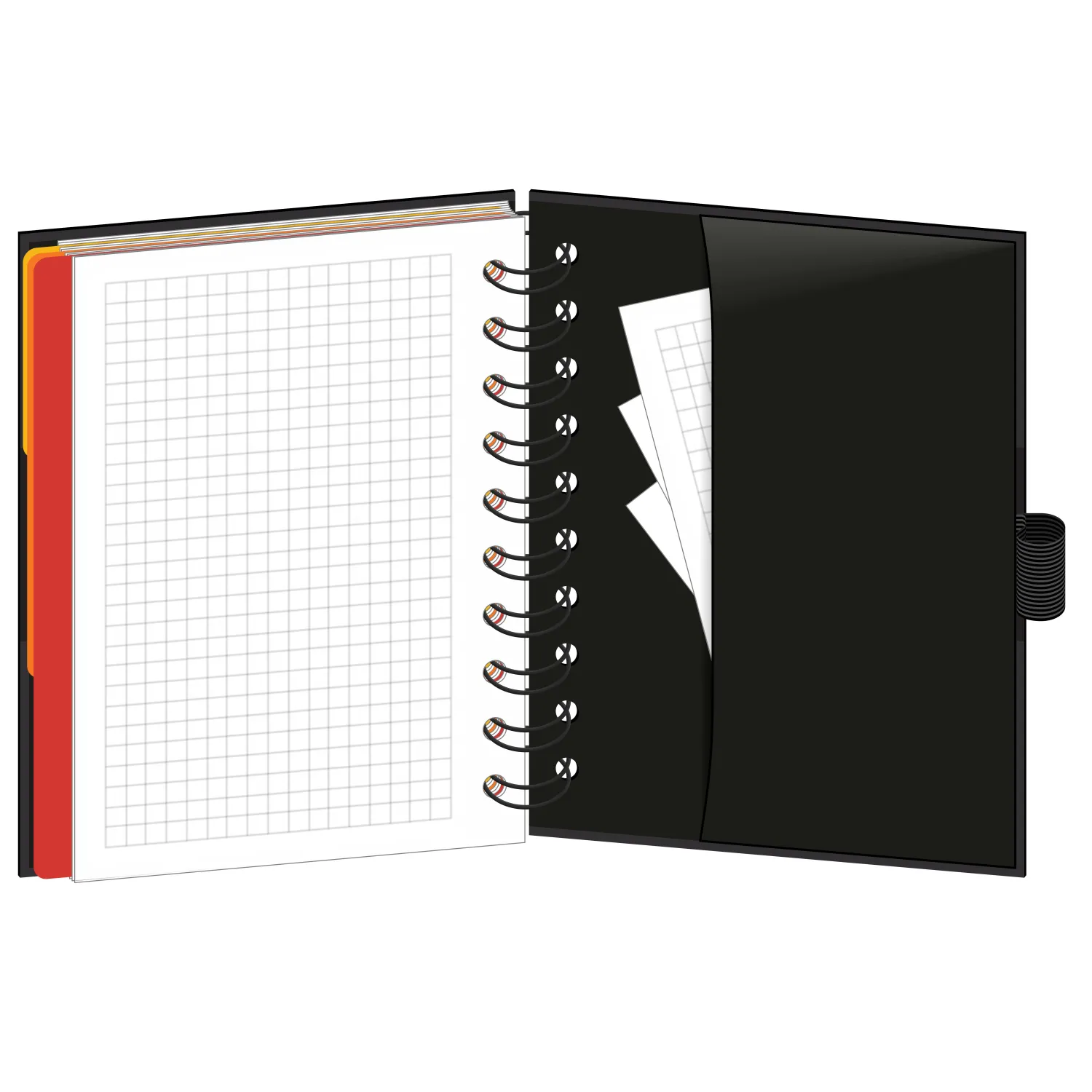 Бизнес-тетрадь Wisdom 7,А6,120л,100х140, 3 разд,рез под руч,клет,рад3,0007 - фото 5