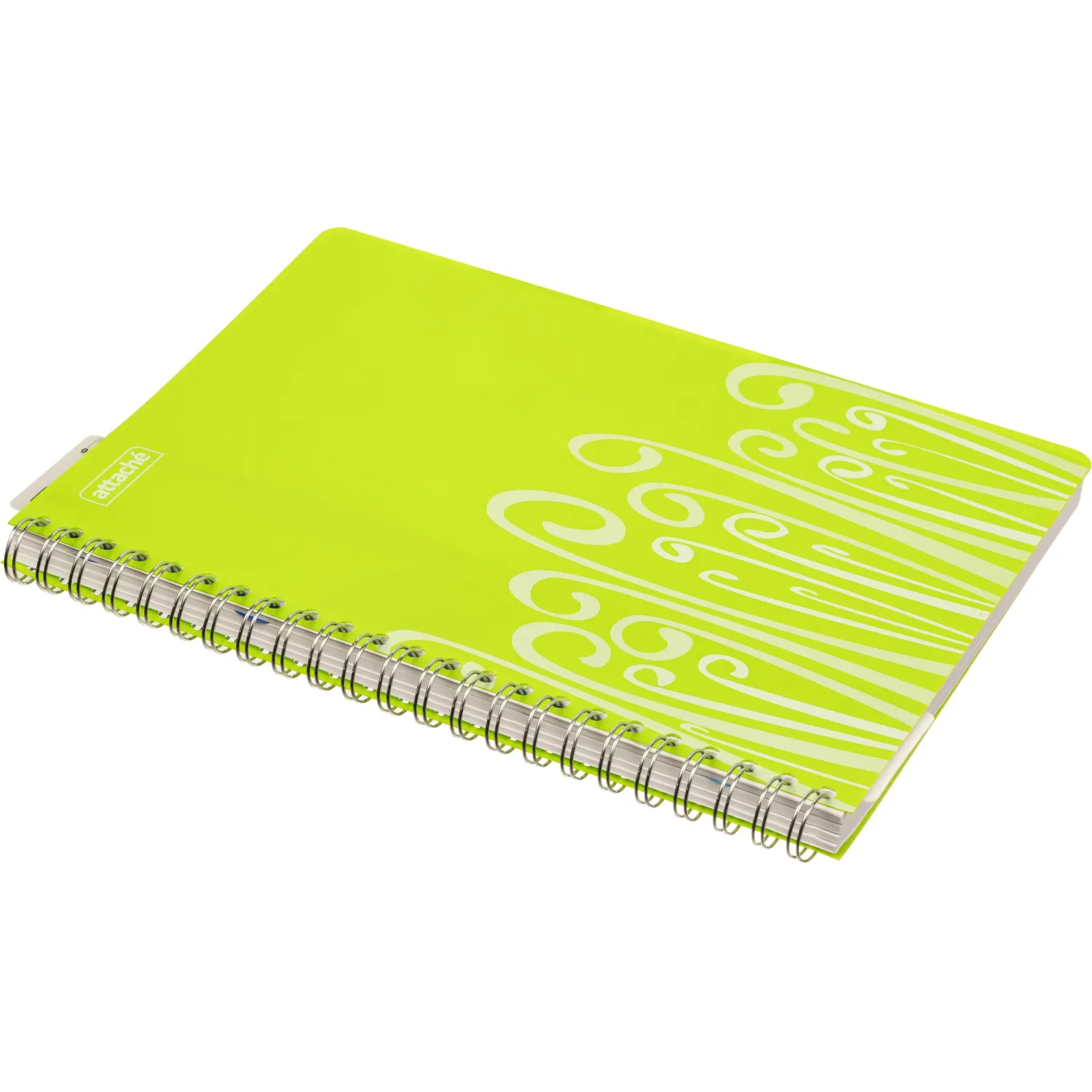 Бизнес-тетрадь А4,140 л,пласт обл, с разд,спир,ATTACHE FANTASY,салат - фото 4