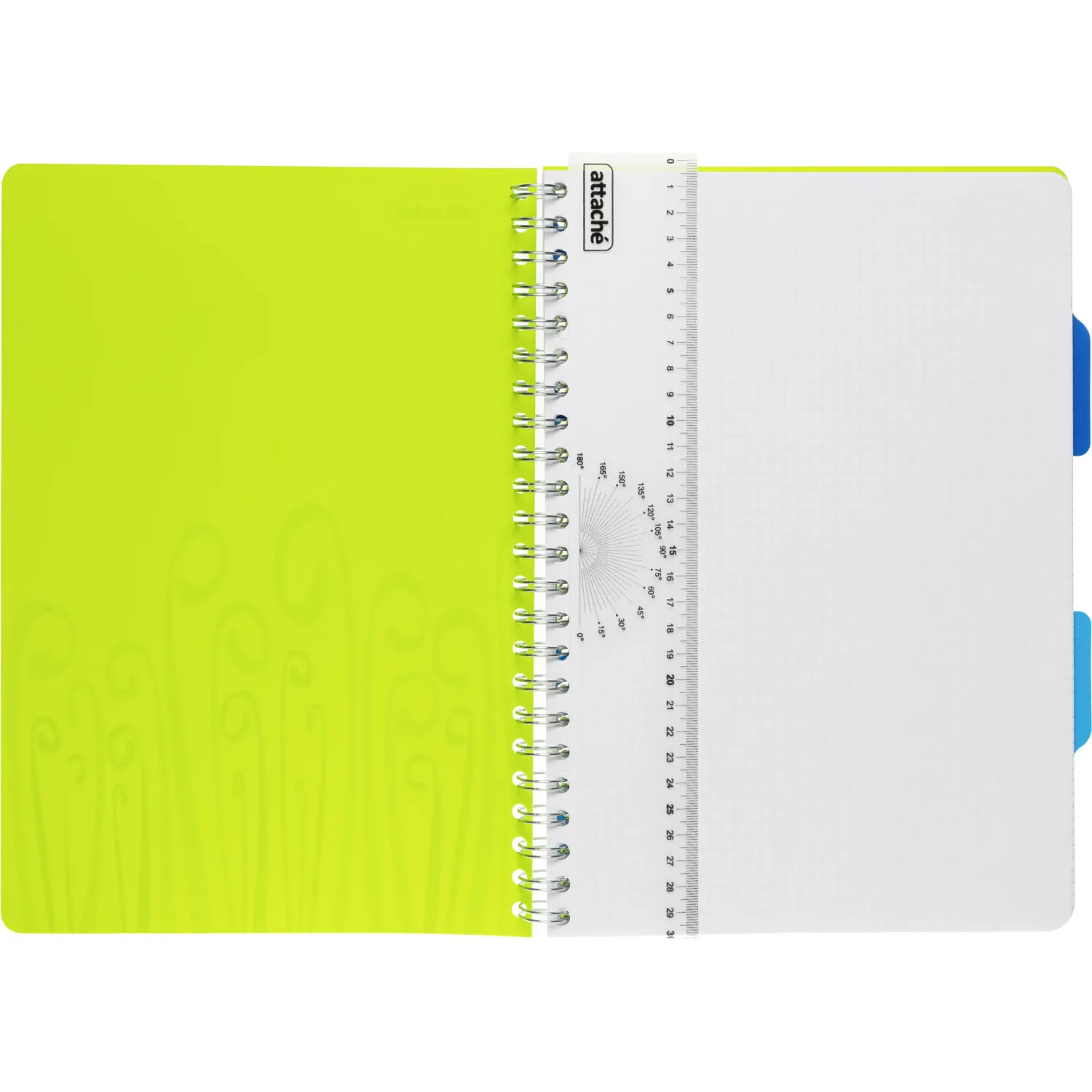 Бизнес-тетрадь А4,140 л,пласт обл, с разд,спир,ATTACHE FANTASY,салат - фото 5