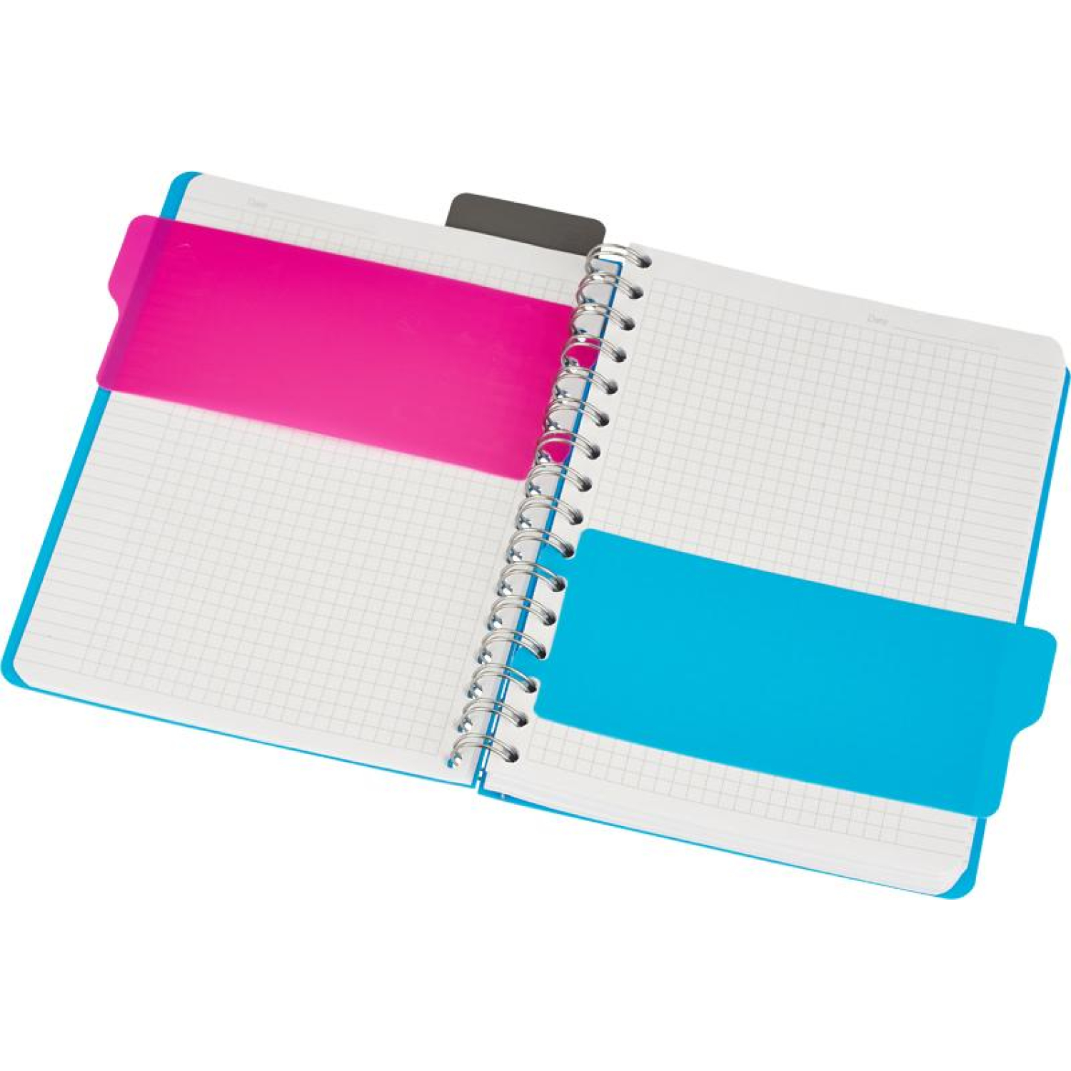 Бизнес-тетрадь А5,140 л,пласт обл, с разд,спир,ATTACHE FANTASY,голуб - фото 3