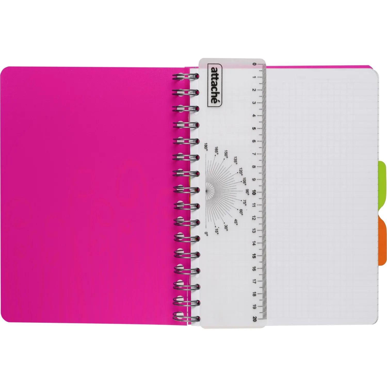 Бизнес-тетрадь А5,140 л,пласт обл, с разд,спир,ATTACHE FANTASY,розов - фото 5