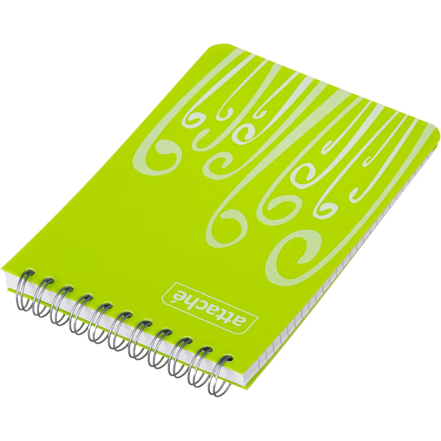 Блокнот А6,пласт обл,80л, ATTACHE FANTASY,салат - фото 4