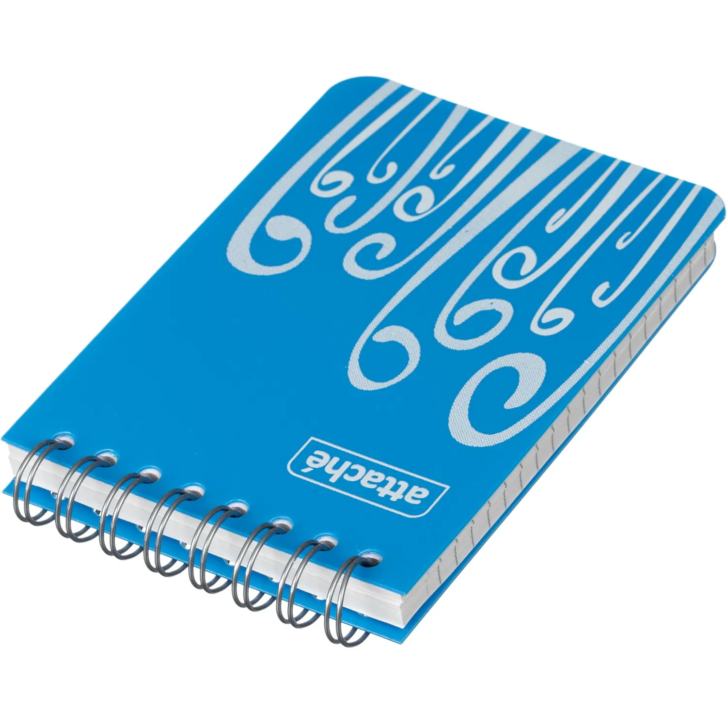 Блокнот А7,пласт обл,80л, ATTACHE FANTASY,голуб - фото 4