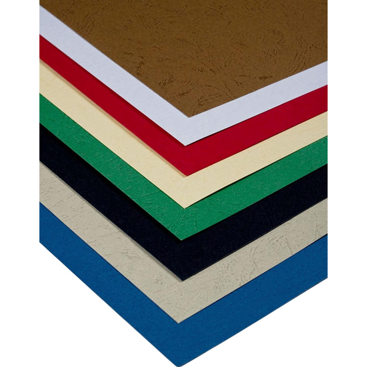 Обложки для переплета картонные ProfiOffice черные кожаА4,270г/м2,100шт/уп. - фото 2