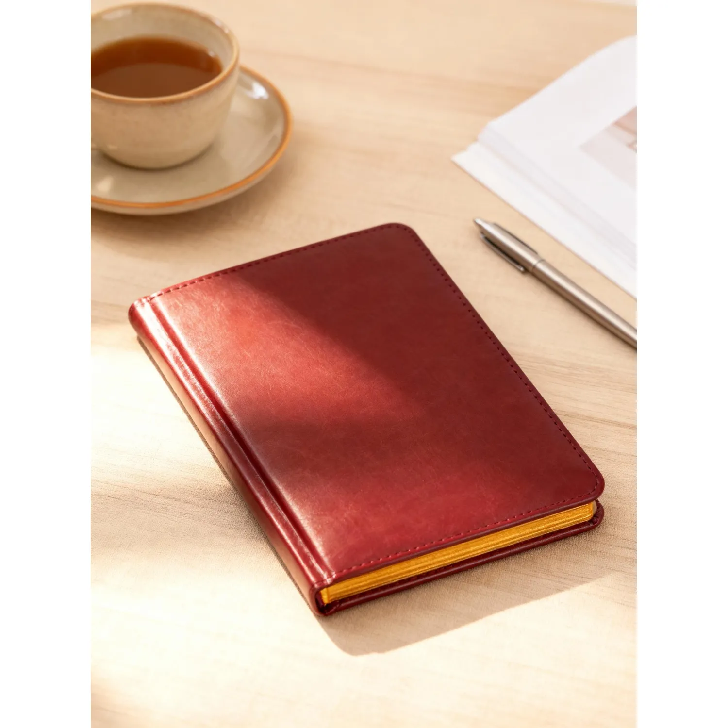 Ежедневник недатированный А5, Sidney Nebraska бордовый, 136 л. 3-128/01 - фото 22