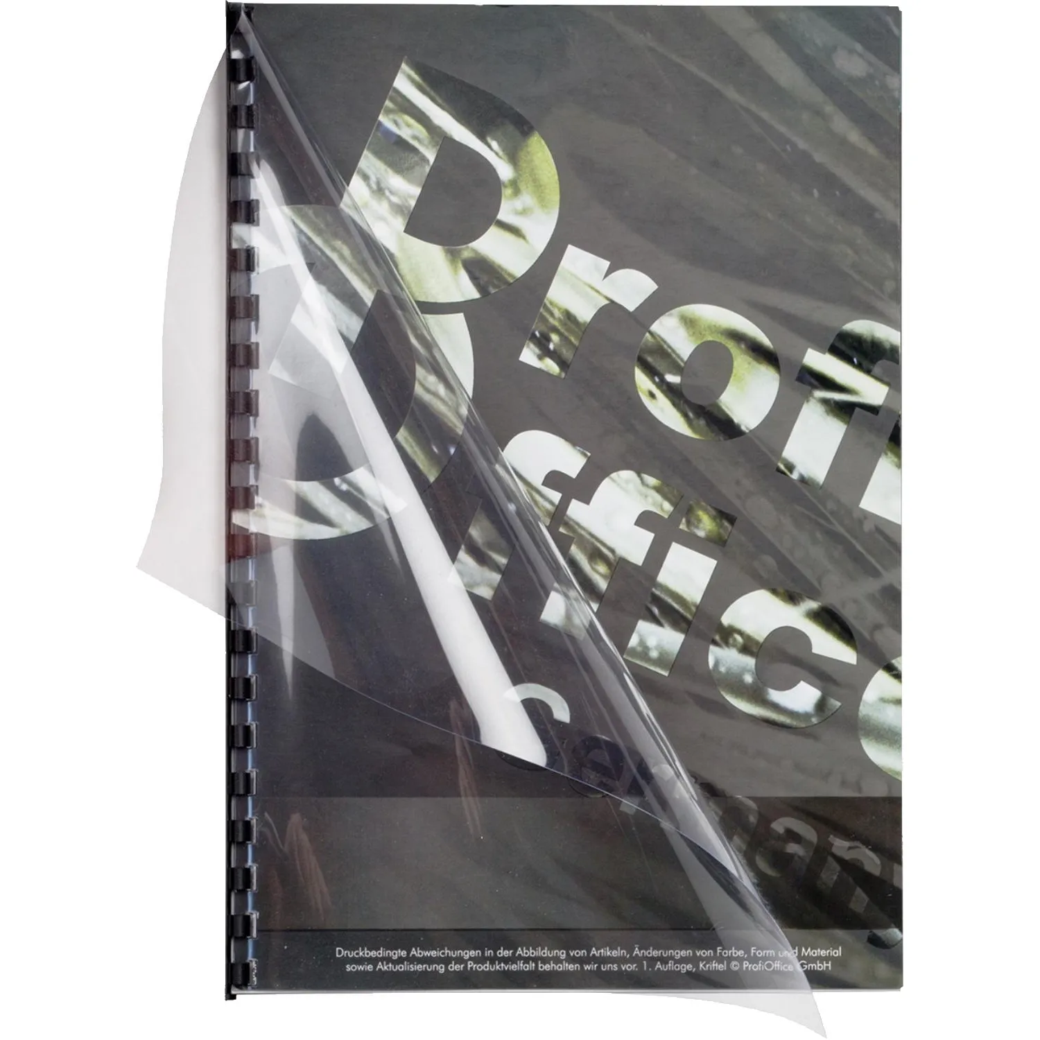 Обложки для переплета пластиковые ProfiOffice прозрачныеА4,200мкм,100шт/уп. - фото 2