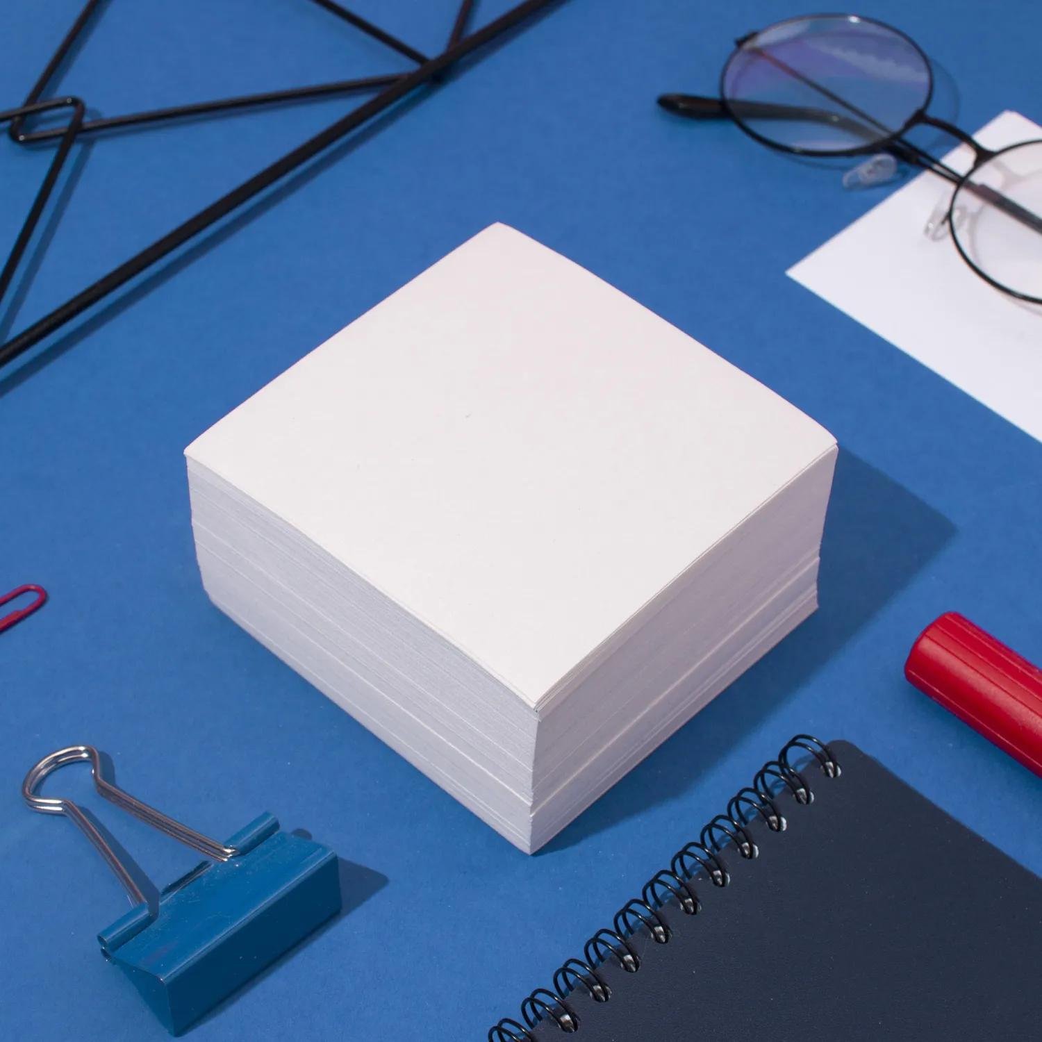 Блок для записей запасн. 9х9х5 белый 65 г - фото 6