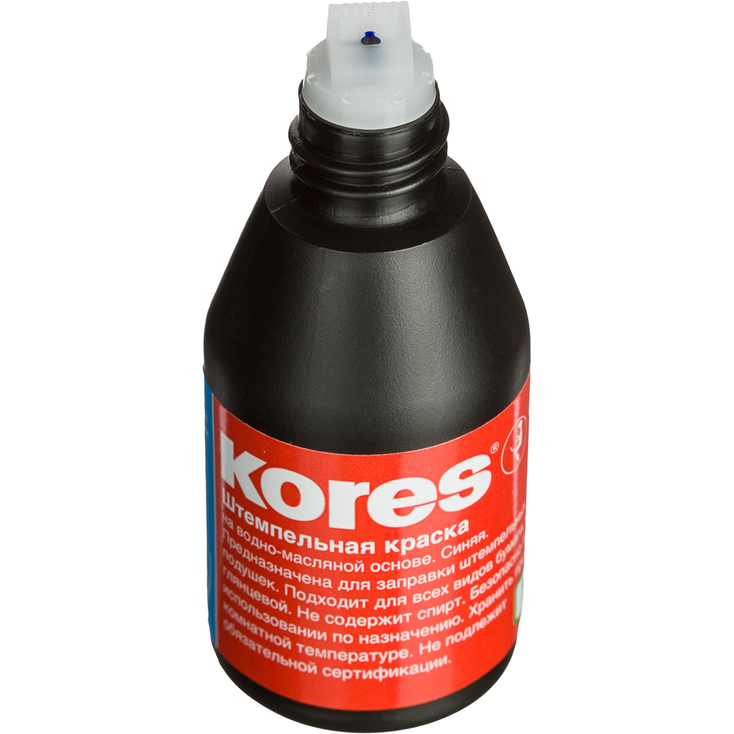 Краска штемпельная KORES синяя 71304 Краска штемпельная KORES синяя 71304 - фото 2